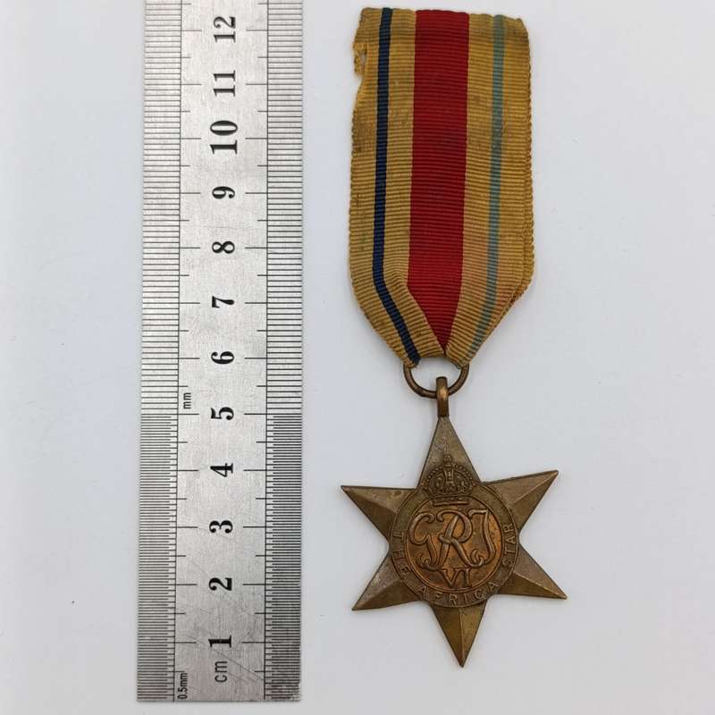 Pair of WW2 medals to AC Prinsloo - Africa service medal (silver) and Africa star