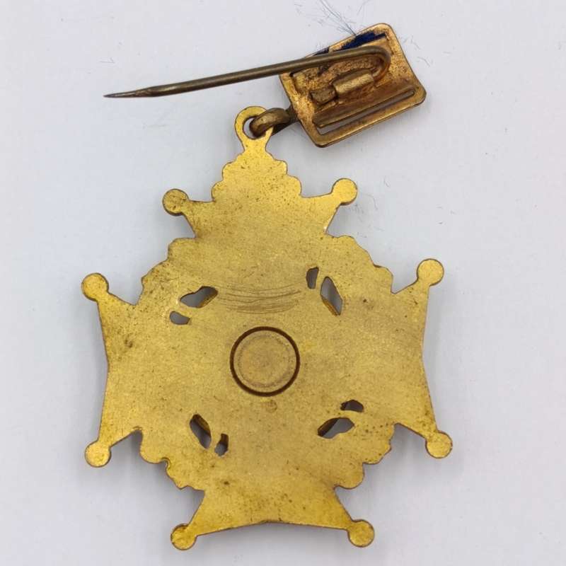 Vintage Edward 7 pin medallion - 1902 - unusual and rarely seen
