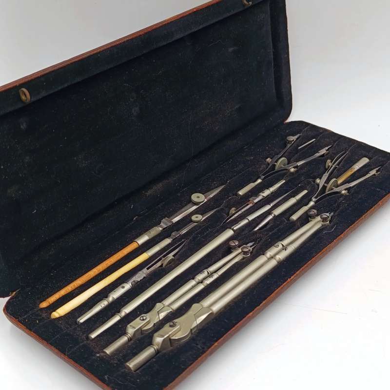 Riefler Nesselwang and Munchen technical drawing set - antique
