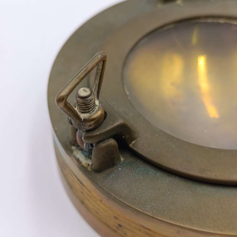 Ships porthole ashtray - solid brass