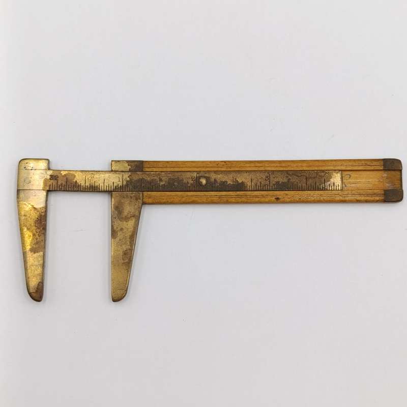 3 Antique small wooden caliper gauges