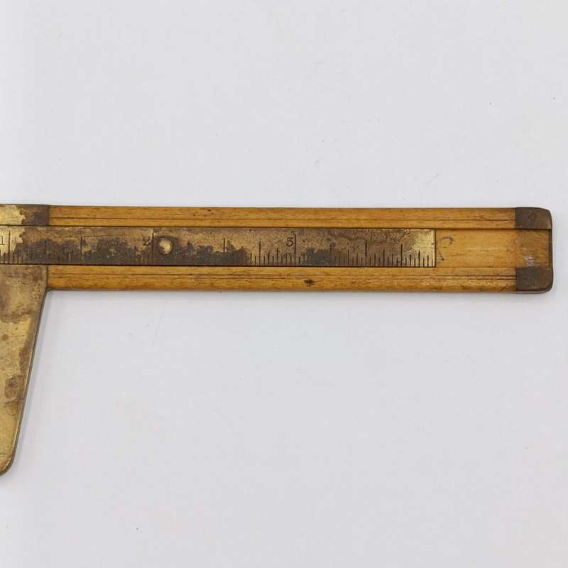 3 Antique small wooden caliper gauges