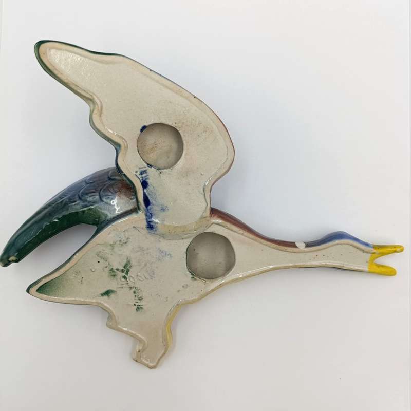 Vintage ceramic flying duck wall hanging