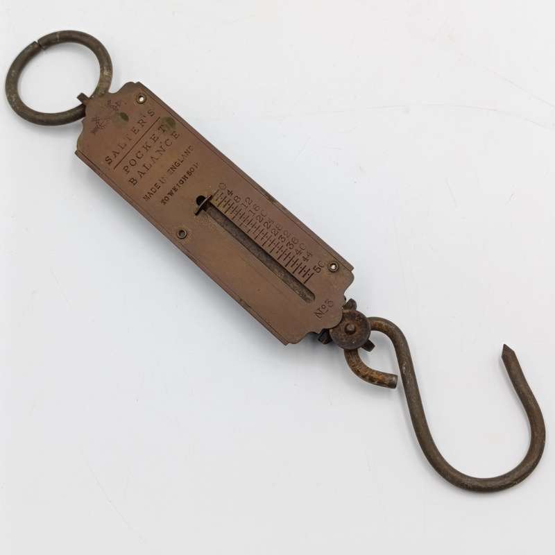 Salter pocket balance 50 pound scale - antique