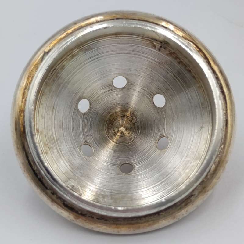 Pair of Italian vintage silverplated salt and pepper shakers - still with inners