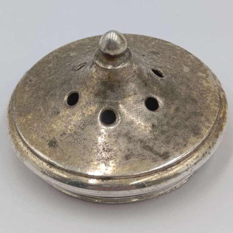 Pair of Italian vintage silverplated salt and pepper shakers - still with inners