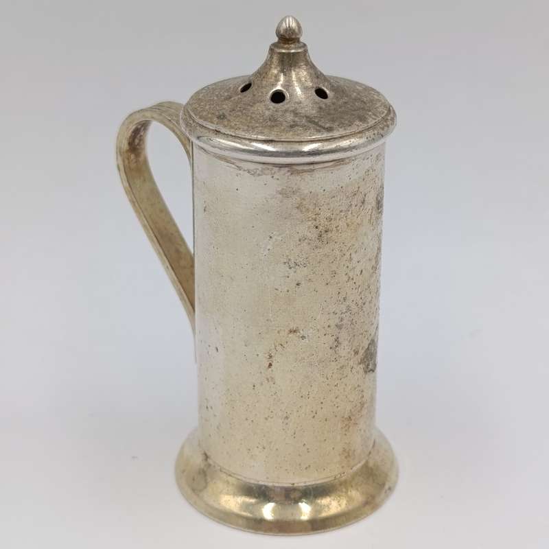 Pair of Italian vintage silverplated salt and pepper shakers - still with inners