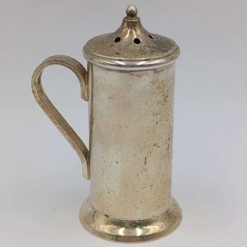 Pair of Italian vintage silverplated salt and pepper shakers - still with inners