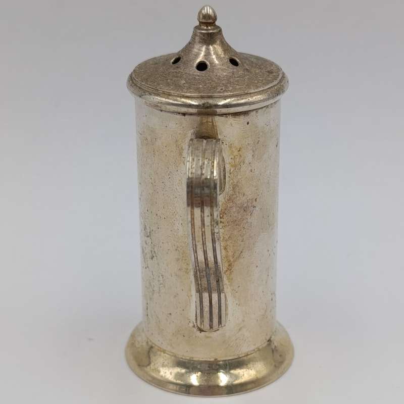 Pair of Italian vintage silverplated salt and pepper shakers - still with inners