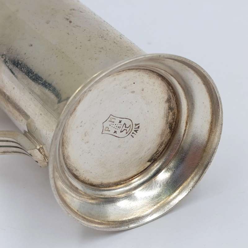 Pair of Italian vintage silverplated salt and pepper shakers - still with inners
