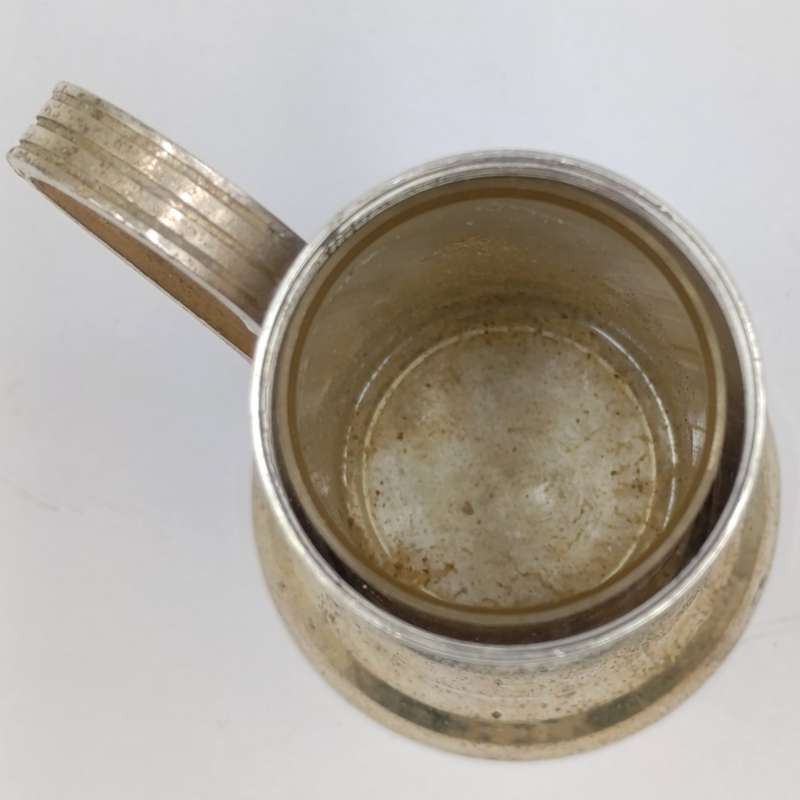 Pair of Italian vintage silverplated salt and pepper shakers - still with inners