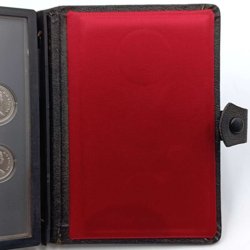 Canadian 1980 coin set with both silver and nickel dollars