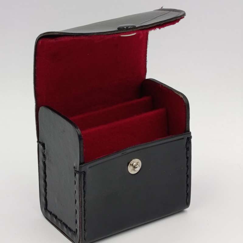 Nikkor and Toshiba lens covers / glare covers 52mm in leatherette box