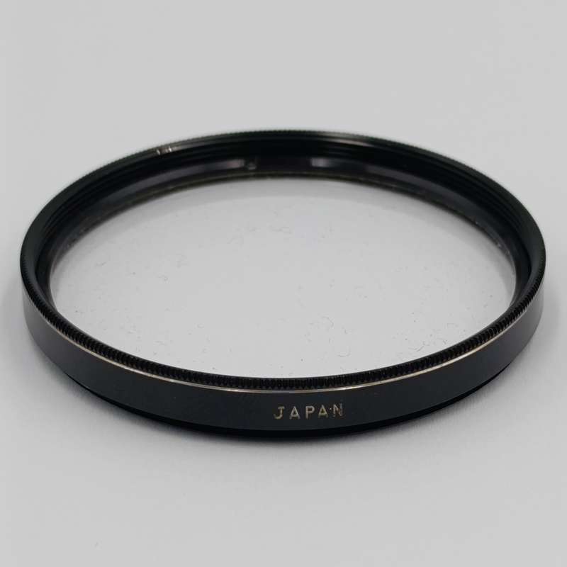 Nikkor and Toshiba lens covers / glare covers 52mm in leatherette box