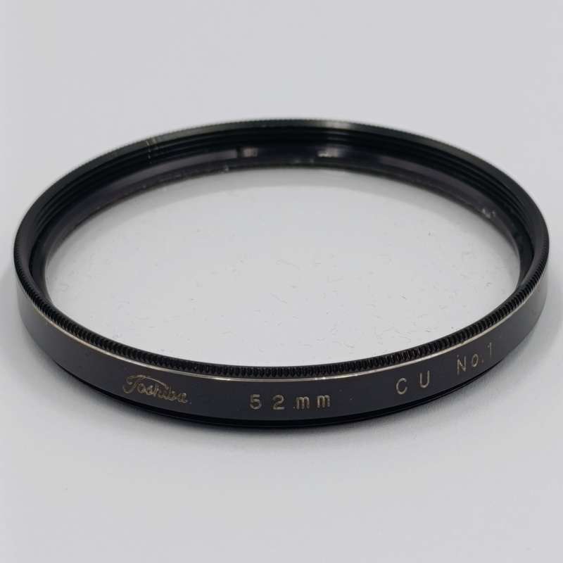 Nikkor and Toshiba lens covers / glare covers 52mm in leatherette box