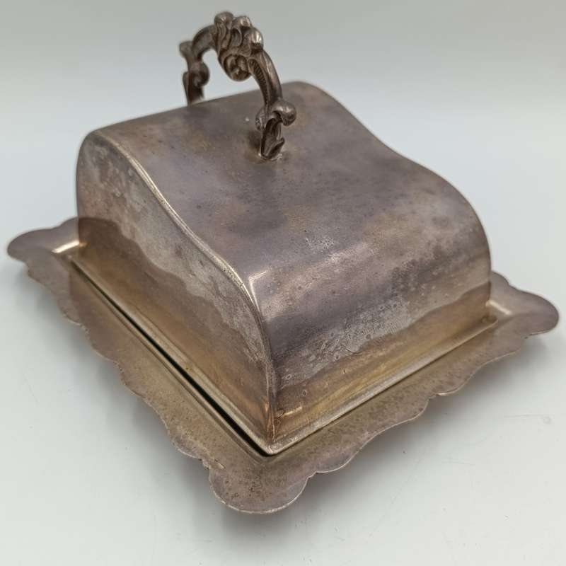 Vintage silverplated cheese dish