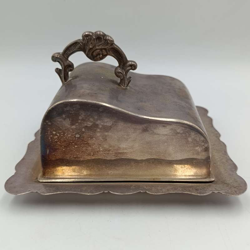 Vintage silverplated cheese dish