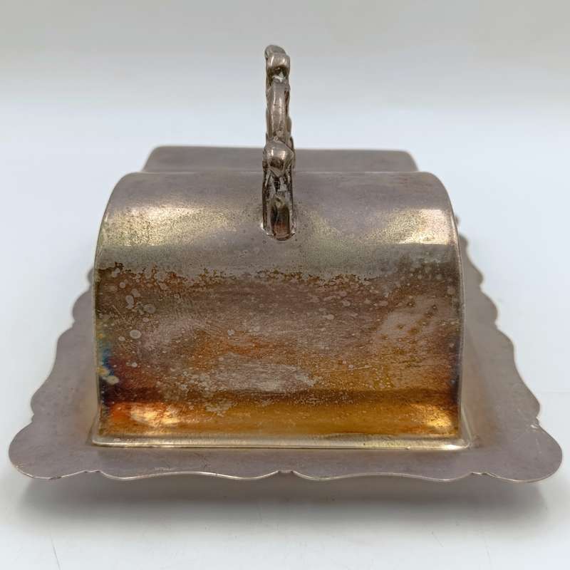 Vintage silverplated cheese dish