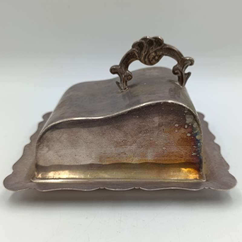 Vintage silverplated cheese dish