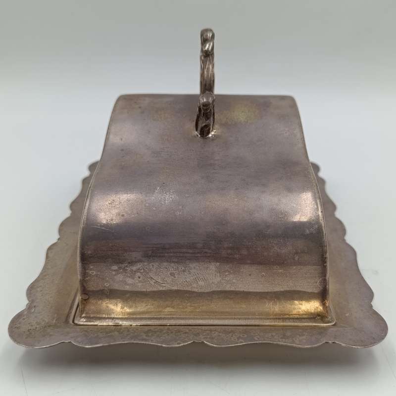 Vintage silverplated cheese dish