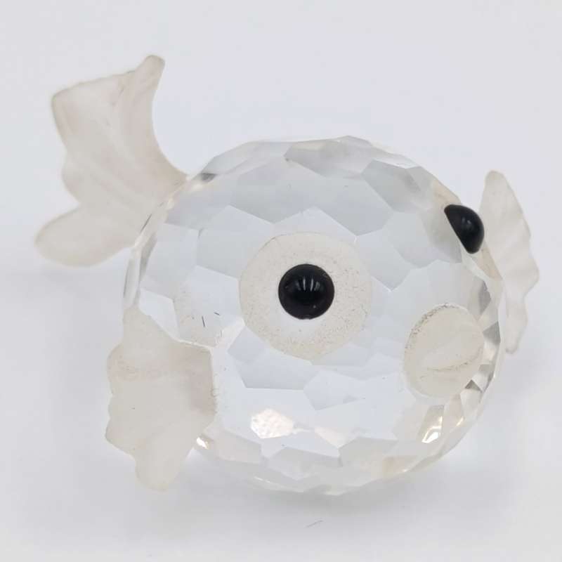 Swarovski crystal mini Puffer Fish figurine