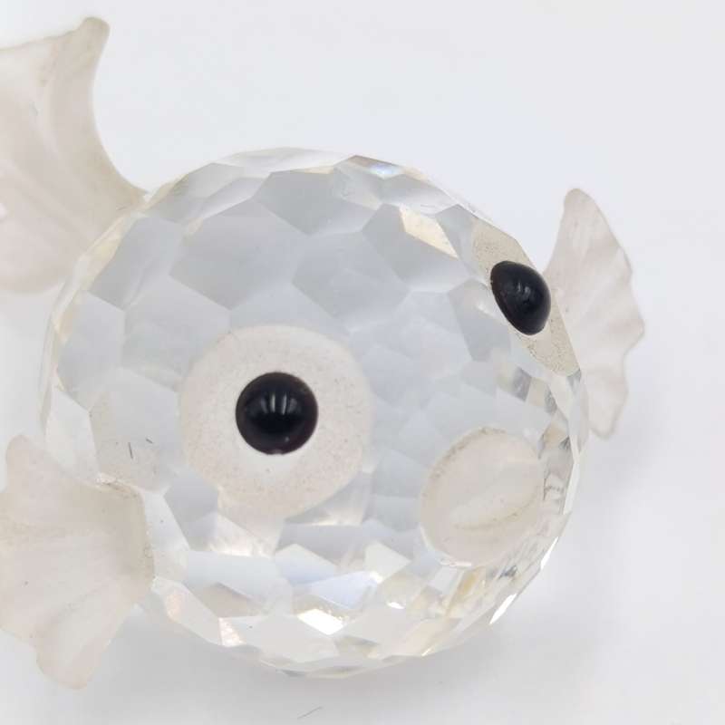 Swarovski crystal mini Puffer Fish figurine