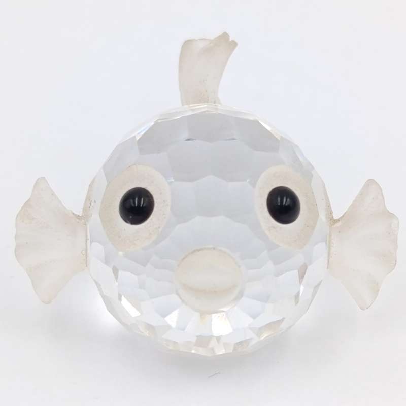 Swarovski crystal mini Puffer Fish figurine