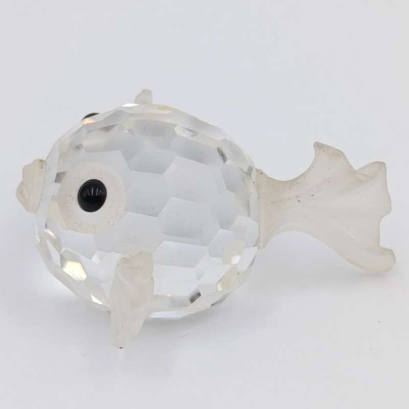 Swarovski crystal mini Puffer Fish figurine