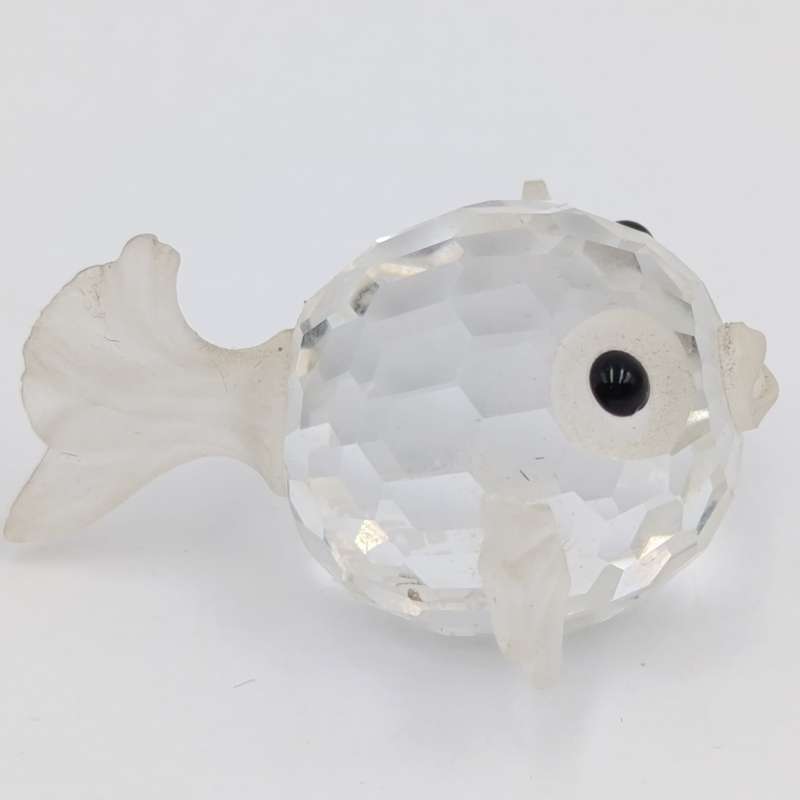 Swarovski crystal mini Puffer Fish figurine