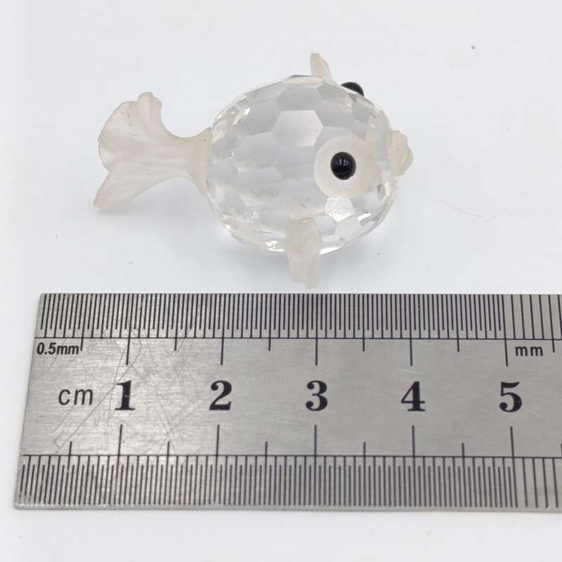Swarovski crystal mini Puffer Fish figurine