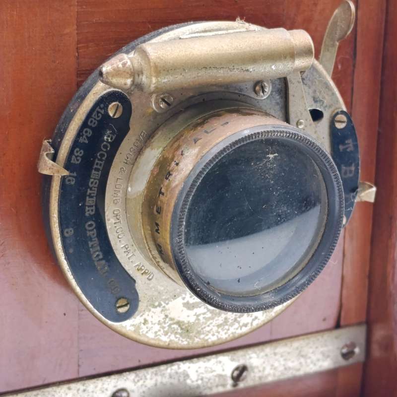 Antique Conley folding camera - shutter working but bellows needs attention
