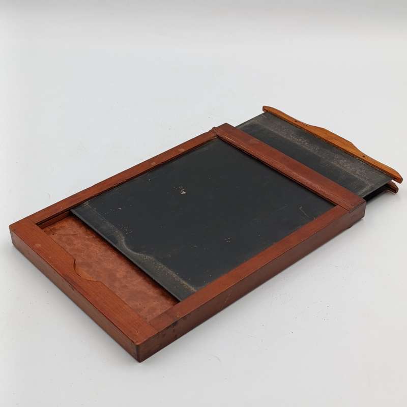 antique Large format 5x7 wooden film holder
