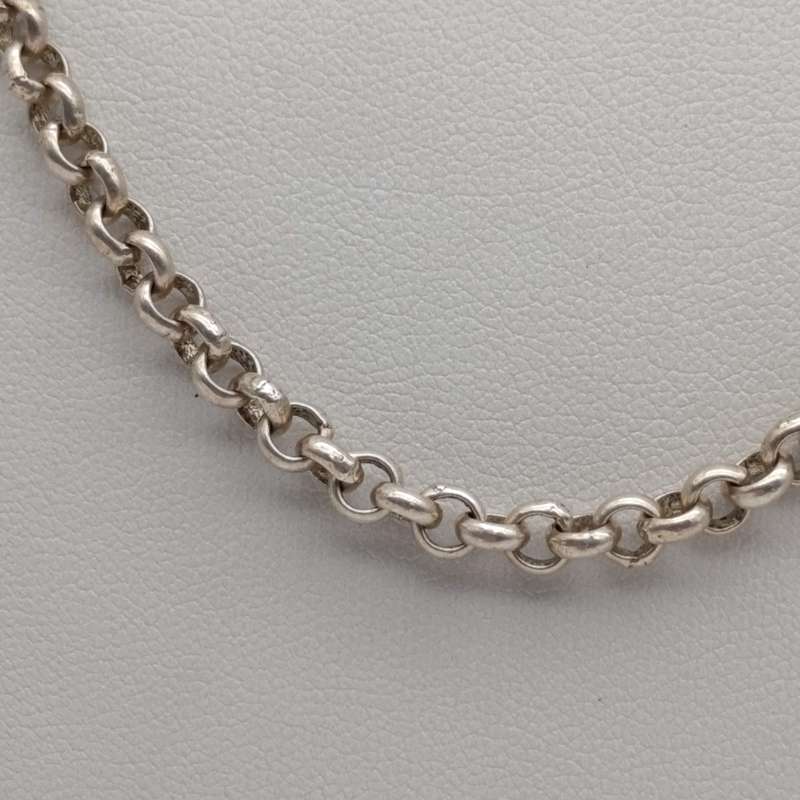Sterling silver Fabio's necklace - weighs 17.9g - length 45cm
