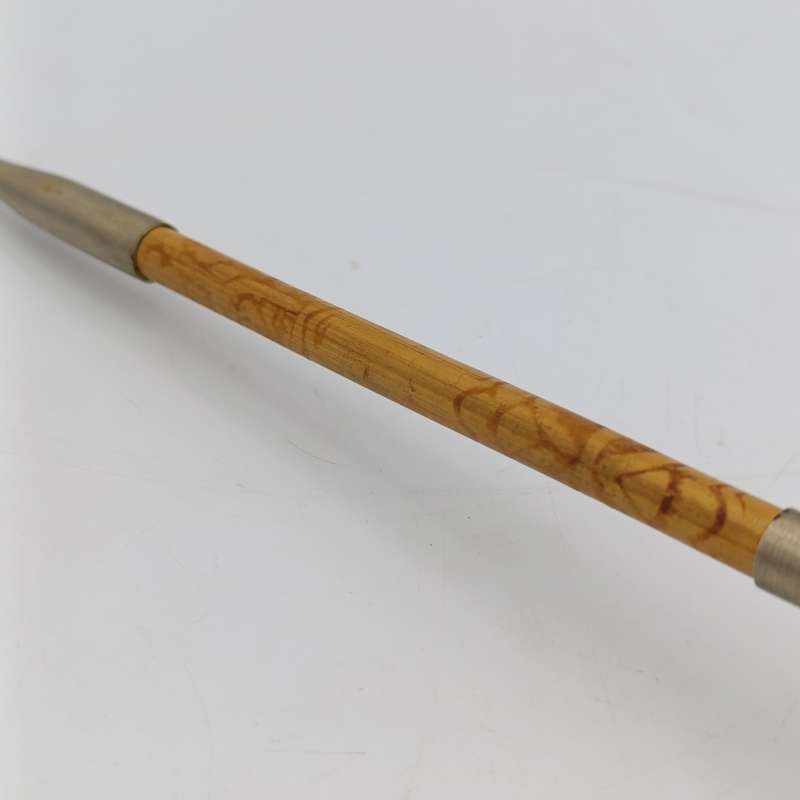 Vintage bamboo and metal opium smoking pip