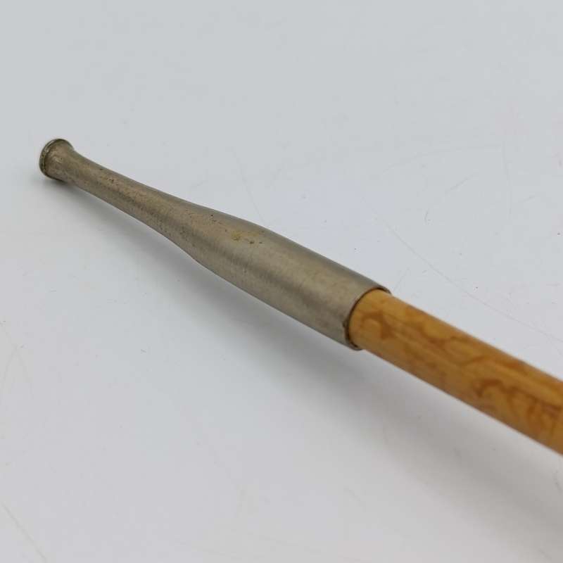 Vintage bamboo and metal opium smoking pip
