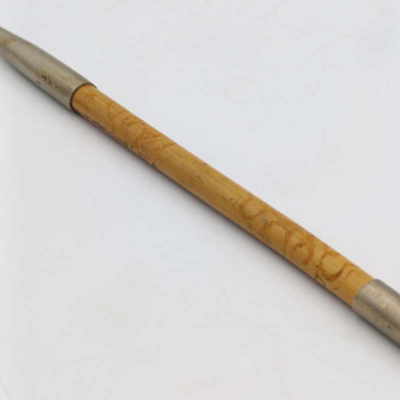 Vintage bamboo and metal opium smoking pip