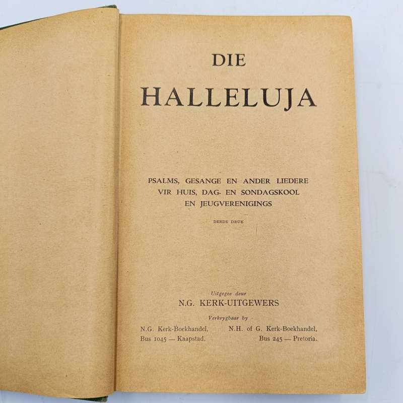 Die Halleluja - Psalms, Gesange en ander liedere - 1956 issue