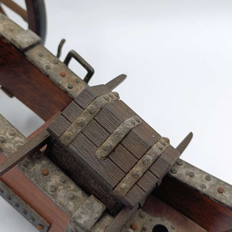 Vintage Napoleon toy cannon model with accessories