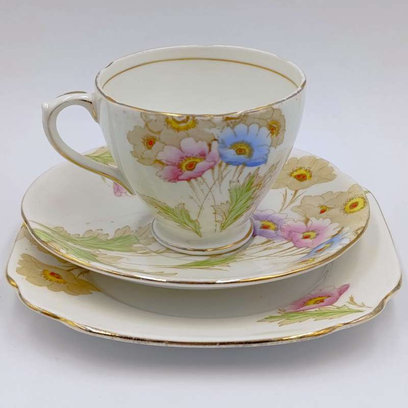 Vintage Royal Standard porcelain trio