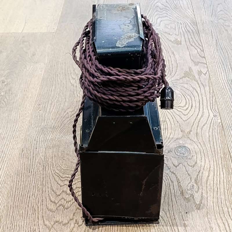 Antique Magic Lantern projector with 56 glass slides
