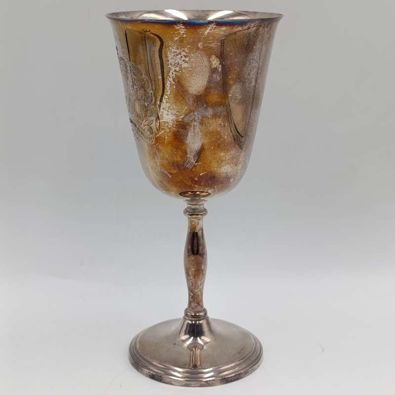 Pair of 1977 The queen's silver jubilee silverplated goblets