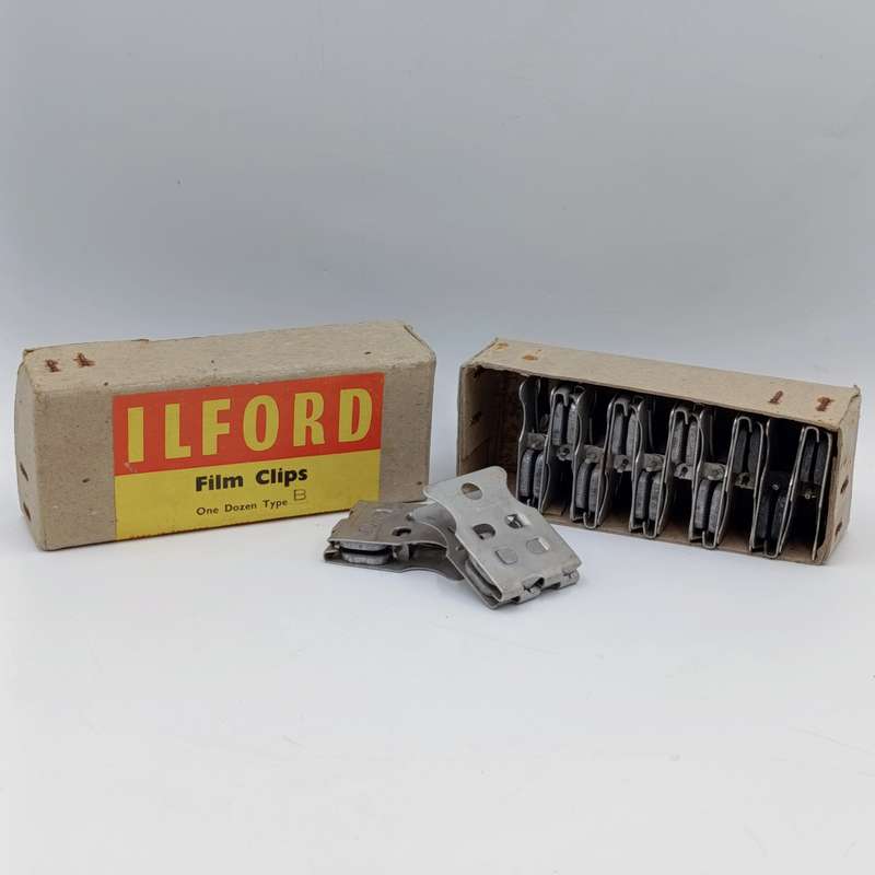 Vintage Ilford Type B Film Clips in box