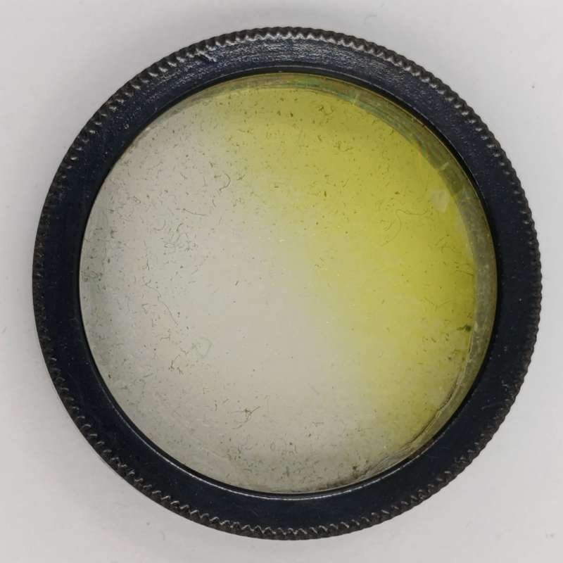 Lot of 3 Antique No.6 lens filters in case