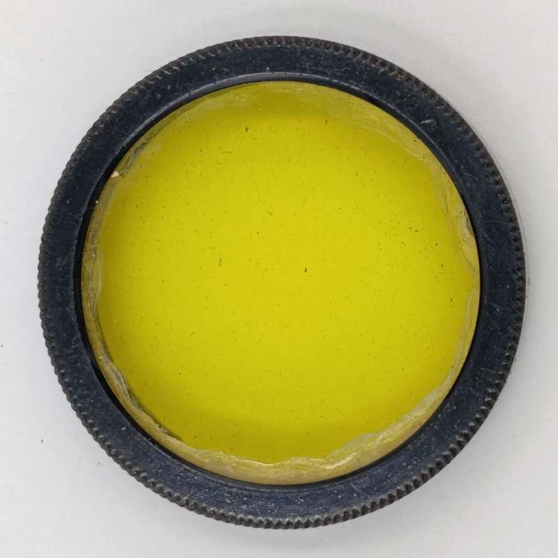 Lot of 3 Antique No.6 lens filters in case