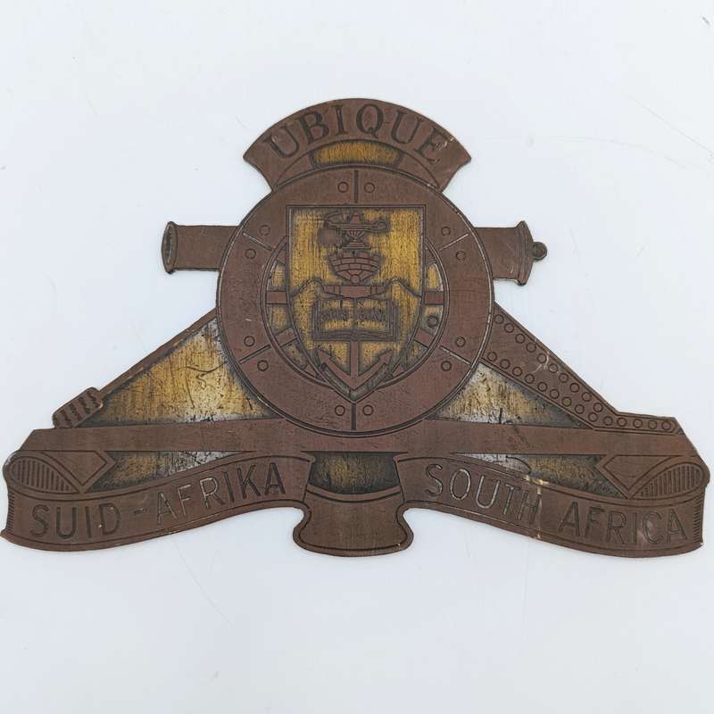 Regiment University of Cape Town copper plaque