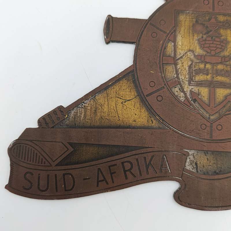 Regiment University of Cape Town copper plaque