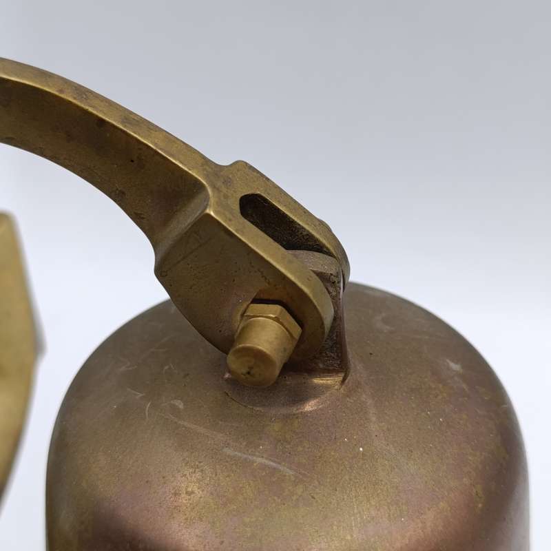 Vintage brass wall mount bell with achor mount - marked Titanic 1912