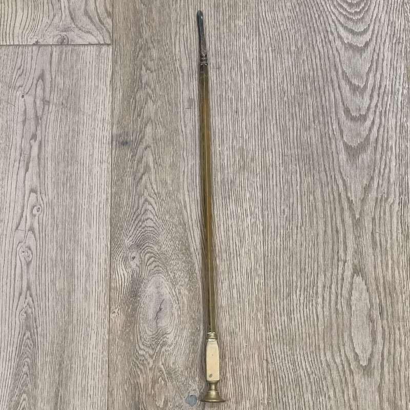 Set of 3 vintage brass fire tools