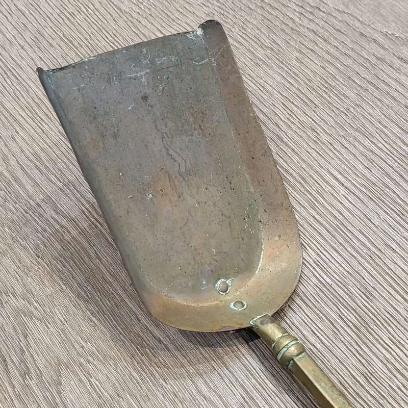 Set of 3 vintage brass fire tools