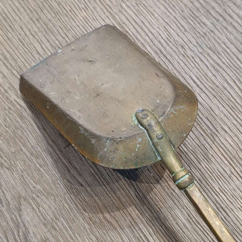 Set of 3 vintage brass fire tools